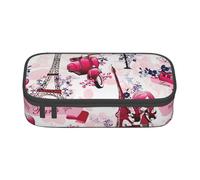 Yyoretp Trousse à crayons de grande capacité avec motif Tour Eiffel de Paris - Organiseur de bureau - Boîte de maquillage