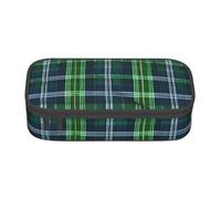 Yyoretp Trousse à crayons grande capacité avec imprimé tartan écossais bleu