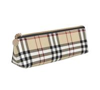 Yyoretp Trousse de rangement triangulaire simple pour fournitures de bureau, cosmétiques, articles de toilette, blanc, Taille unique, Trousse de beauté