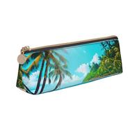 Yyoretp Trousse de rangement triangulaire simple pour fournitures de bureau, cosmétiques, articles de toilette, blanc, Taille unique, Trousse de beauté