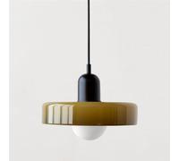 YYQBY Lampe Suspendue du Milieu du siècle en Verre Vert rétro, luminaire Suspendu de Ferme, Grand Plafond, évier de Cuisine, Lustre Moderne Nordique pour Chambre à Coucher, Salle à