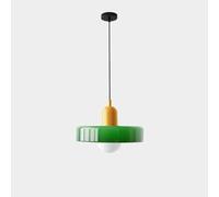 YYQBY Lampe Suspendue du Milieu du siècle en Verre Vert rétro, luminaire Suspendu de Ferme, Grand Plafond, évier de Cuisine, Lustre Moderne Nordique pour Chambre à Coucher, Salle à