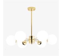 YYQBYY Spoutnik Lustre moderne en verre mat avec sphère réglable pendant l'éclairage, plafonnier vintage for le salon YYYQBYY (Color : 6 Head)