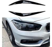YyQFMA8 Sourcils de phares de Voiture pour BMW 1 Series F20 F21 2015-2018 Hatchback 118i 120i,Résistant À l'usure Phare Sourcils Paupières Décoration Couverture Accessoires,Glossy-Black