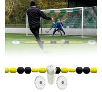 YYRHD-CZ Équipement De Déflexion du Gardien De But, Déflecteur À Ligne Unique De 2,75 M avec 2 Sacs d'eau, Aide À L'entraînement De Football, Améliore Les Compétences De Football(Yellow)