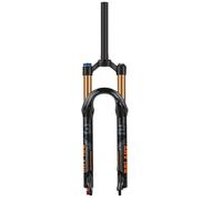 YYRHD-CZ Fourche À Suspension For Vélo 29", Fourche For Frein À Disque 9 Mm, Pivot Vertical Non Fileté 28,6 Mm, Réglage Du Rebond, Débattement 120 Mm, Verrouillage Manuel/à Distance(Black Gold,Manual)