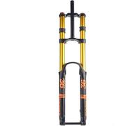 YYRHD-CZ Fourche À Suspension for Vélo, Rebond Réglable, Débattement De 160 Mm, Axe Traversant 15 X 110 Mm, Fourche À Suspension for VTT De Descente, Structure À Double Couronne(Gold,29'')