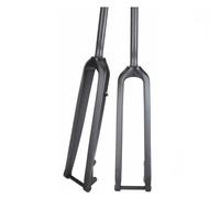 YYRHD-CZ Fourche À Suspension Légère for VTT, Fibre De Carbone T800 Haute Résistance, Fourche De Vélo À Frein À Disque 26/27,5/29 Pouces, 3K Mat, Tube Droit/Tube Dorsal(Straight,26")