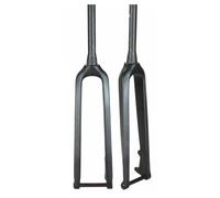 YYRHD-CZ Fourche À Suspension Légère for VTT, Fibre De Carbone T800 Haute Résistance, Fourche De Vélo À Frein À Disque 26/27,5/29 Pouces, 3K Mat, Tube Droit/Tube Dorsal(Tapered,29")