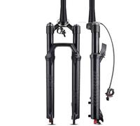 YYRHD-CZ Fourche Avant VTT, 26/27,5/29 Pouces, Débattement De 120 Mm, Suspension À Amortissement Réglable, Blocage par Câble Et Contrôle D'épaule(Tapered Tube wire Control,29'')