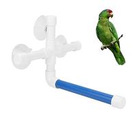 YYRL Perroquet Douche Perche Ventouse Tuyau en Plastique Animal Oiseau Perroquet Jouet Debout Support Plate-Forme Douche Perche Bain d'approvisionnement