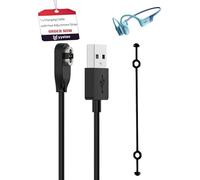 yystao 1 câble de charge pour casque SHOKZ OpenSwim Pro, chargeur USB magnétique stable de rechange avec bande élastique en silicone pour écouteurs à bruit osseux