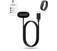 yystao 1 lot de câble de charge pour Google Fitbit Air, cordon de charge de rechange USB-C stable, câble d'alimentation durable, noir