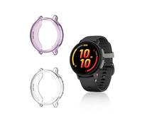 yystao Bounce 2 - Lot de 2 coques de protection demi-gamme en TPU - Absorbe les chocs - Légères - Violet et transparent