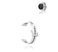 yystao Bracelet de montre en silicone souple pour SUUNTO Run/Suunto Race S, doux pour la peau, noir et blanc