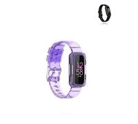 yystao Bracelet de rechange pour Google Fitbit Inspire 3 - En TPU - Compatible avec Google Fitbit Inspire 3 - Doux pour la peau - Violet transparent