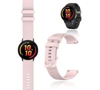 yystao Bracelet pour Garmin Bounce 2, bracelet de montre en silicone souple compatible avec Garmin Bounce 2 - Bracelet de montre de rechange doux pour la peau 20 mm, rose