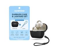 yystao Coque de protection pour casque Sennheiser ACCENTUM Clip - Coque en silicone souple avec cordon - Sac de rangement résistant aux chocs et aux rayures - Noir