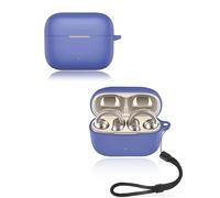 yystao Coque de protection pour écouteurs sans fil MOTO Buds Clip en silicone souple compatible avec MOTO Buds Clip, avec cordon, résistant à la poussière, aux chocs et durable, bleu