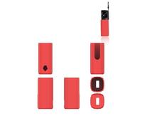 yystao Coque pour écouteurs sans fil Skullcandy Method 360 ANC, coque de protection en silicone souple compatible avec Skullcandy Method 360 ANC, résistante à la poussière, aux chocs et durable, rouge