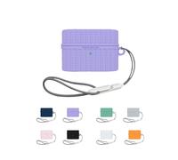 yystao Coque pour Sony WF-1000XM6 Flagship Wireless Noise Cancelling Écouteurs - Silicone avec Tressage Texture Violet