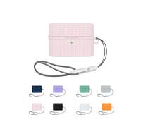 yystao Coque pour Sony WF-1000XM6 Flagship Wireless Noise Cancelling - Silicone avec Tressage Texture Rose