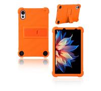 yystao Étui de protection en silicone souple pour tablette Blackview Zeno 1/TechLife Pad Lite 8" 2025 avec support réglable Orange