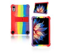 yystao Étui de protection en silicone souple pour tablette Blackview Zeno 1/TechLife Pad Lite 8" 2025, avec support réglable (arc-en-ciel)