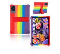 yystao Étui de protection en silicone souple pour tablette Zenva T90 11", compatible avec Zenva T90, support réglable (arc-en-ciel)