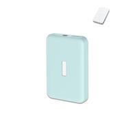yystao Étui de protection pour Anker MagGo Powerbank 10 000 mAh 15 W - Coque de protection en silicone - Lavable plusieurs fois, résistant aux rayures, aux gouttes - Bleu clair
