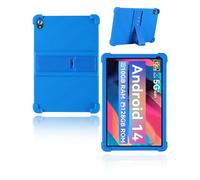 yystao Étui de protection pour tablette Android Whitedeer WHEC107BK 10" pour enfants - Coque en silicone souple compatible avec la tablette Whitedeer WHEC107BK - Support réglable - Bleu