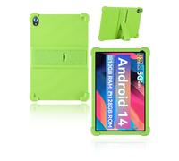 yystao Étui de protection pour tablette Android Whitedeer WHEC107BK 10" pour enfants - Coque en silicone souple compatible avec la tablette Whitedeer WHEC107BK - Support réglable - Vert
