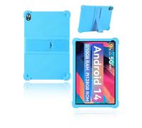 yystao Étui de protection pour tablette Android Whitedeer WHEC107BK 10" pour enfants - Coque en silicone souple compatible avec la tablette Whitedeer WHEC107BK - Support réglable - Bleu azur