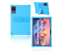 yystao Étui de protection pour tablette KINGRID W90/KINGRID T90 11" 2025, en silicone souple, compatible avec KINGRID W90/KINGRID T90, support réglable (bleu azur)