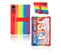 yystao Étui de protection pour tablette Teclast T65 Plus, 13,4" 2025, en silicone souple, compatible avec Teclast T65 Plus, support réglable (arc-en-ciel)