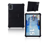 yystao Étui de protection pour tablette VekfulPC T20 10" 2025, en silicone souple, compatible avec la tablette VekfulPC T20, support réglable, noir
