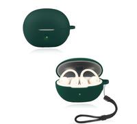 yystao Étui pour écouteurs Baseus Bowie MC2 Air, en silicone souple, compatible avec Baseus Bowie MC2 Air, avec cordon tour de cou, résistant à la poussière, aux chocs et durable, vert