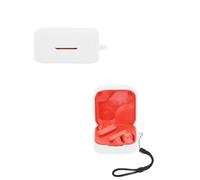 yystao Étui pour écouteurs CMF by Nothing Buds Pro, en silicone souple, compatible avec CMF by Nothing Buds Pro 2, avec cordon tour de cou, anti-poussière, anti-chocs et durable, blanc