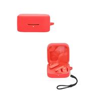 yystao Étui pour écouteurs CMF by Nothing Buds Pro, en silicone souple, compatible avec CMF by Nothing Buds Pro 2, avec cordon tour de cou, anti-poussière, anti-chocs et durable - Rouge