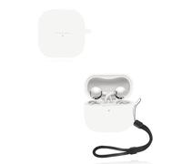 yystao Étui pour écouteurs Huawei FreeClip 2, coque de protection en silicone souple compatible avec Huawei FreeClip 2, avec cordon tour de cou, anti-poussière, anti-chocs et durable, blanc