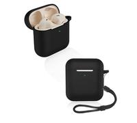 yystao Étui pour écouteurs Marshall Minor IV, en silicone souple, compatible avec Marshall Minor IV, avec cordon tour de cou, anti-poussière, anti-chocs et durable, noir