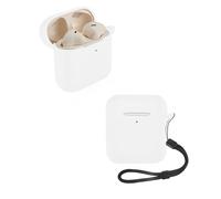 yystao Étui pour écouteurs Marshall Minor IV, en silicone souple, compatible avec Marshall Minor IV, avec cordon tour de cou, anti-poussière, anti-chocs et durable, blanc
