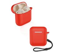 yystao Étui pour écouteurs Marshall Minor IV, en silicone souple, compatible avec Marshall Minor IV, avec cordon tour de cou, résistant à la poussière, aux chocs et durable, rouge