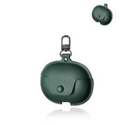 yystao Étui pour écouteurs sans fil Baseus MC1 Pro, étui de protection en cuir PU compatible avec Baseus MC1 Pro, avec mousqueton, résistant à la poussière, aux chocs et durable