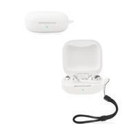 yystao Étui pour écouteurs Shokz OpenFit Pro, en silicone souple, compatible avec Shokz OpenFit Pro, avec cordon tour de cou, résistant à la poussière, aux chocs et durable, blanc