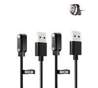 yystao Lot de 2 câbles pour montre intelligente CATGIFF A22 1,57" - Câble de charge USB magnétique stable compatible avec CATGIFF A22