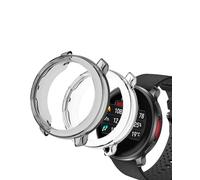 yystao Lot de 2 coques de protection demi-gamme en TPU pour Polar Vantage V3/Polar Vantage M3 Protection contre les chocs Léger Noir et transparent