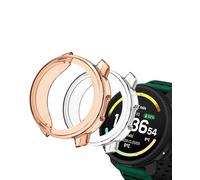 yystao Lot de 2 coques de protection demi-gamme en TPU pour SUUNTO Vertical 2, absorption des chocs, légères, orange et transparent