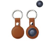 yystao Lot de 2 étuis de protection en cuir PU pour Motorola Moto Tag Design anti-perte (marron)
