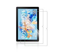 yystao Lot de 2 films de protection d'écran en verre trempé 9H pour tablette Ainmel LVEA1001 de 10 pouces, anti-rayures, haute définition